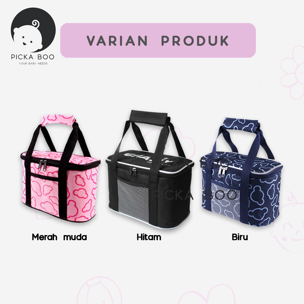 PICKA BOO Cooler Bag Asi Thermal Insulated FREE ICE GELL