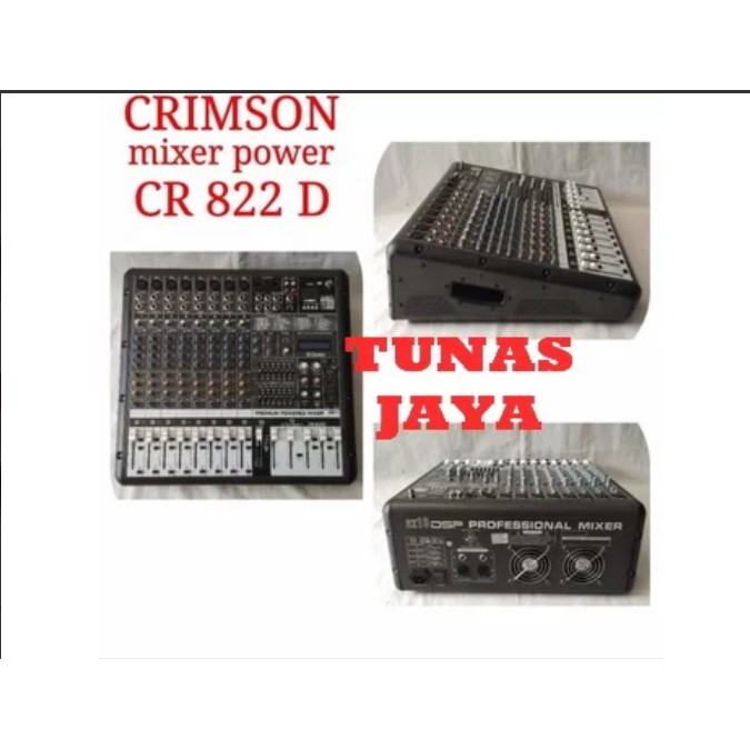 POWER MIXER 8 CHANNEL CRIMSON CR 822D CR822D power full 700 watt