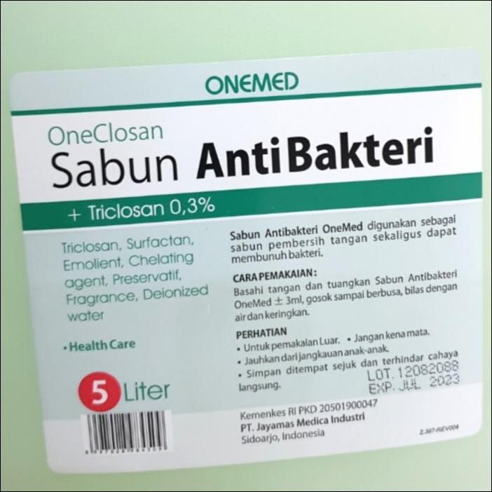 REFILL SABUN ANTIBAKTERI ONEMED 5 LITER / SABUN CUCI TANGAN ONEMED 5 L