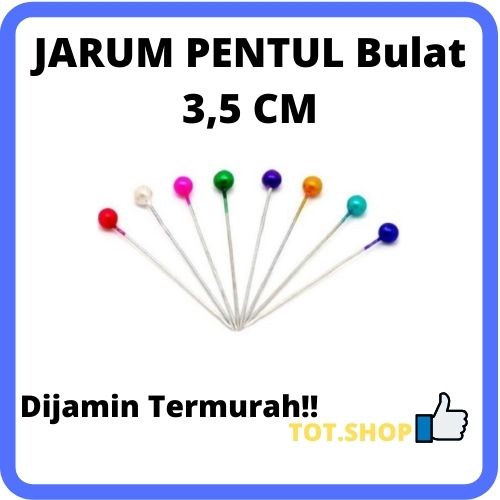 [100-GRAM] JARUM PENTUL MUTIARA PREMIUM CROWN FOX KILOAN BERKUALITAS TAJAM ANTI KARAT