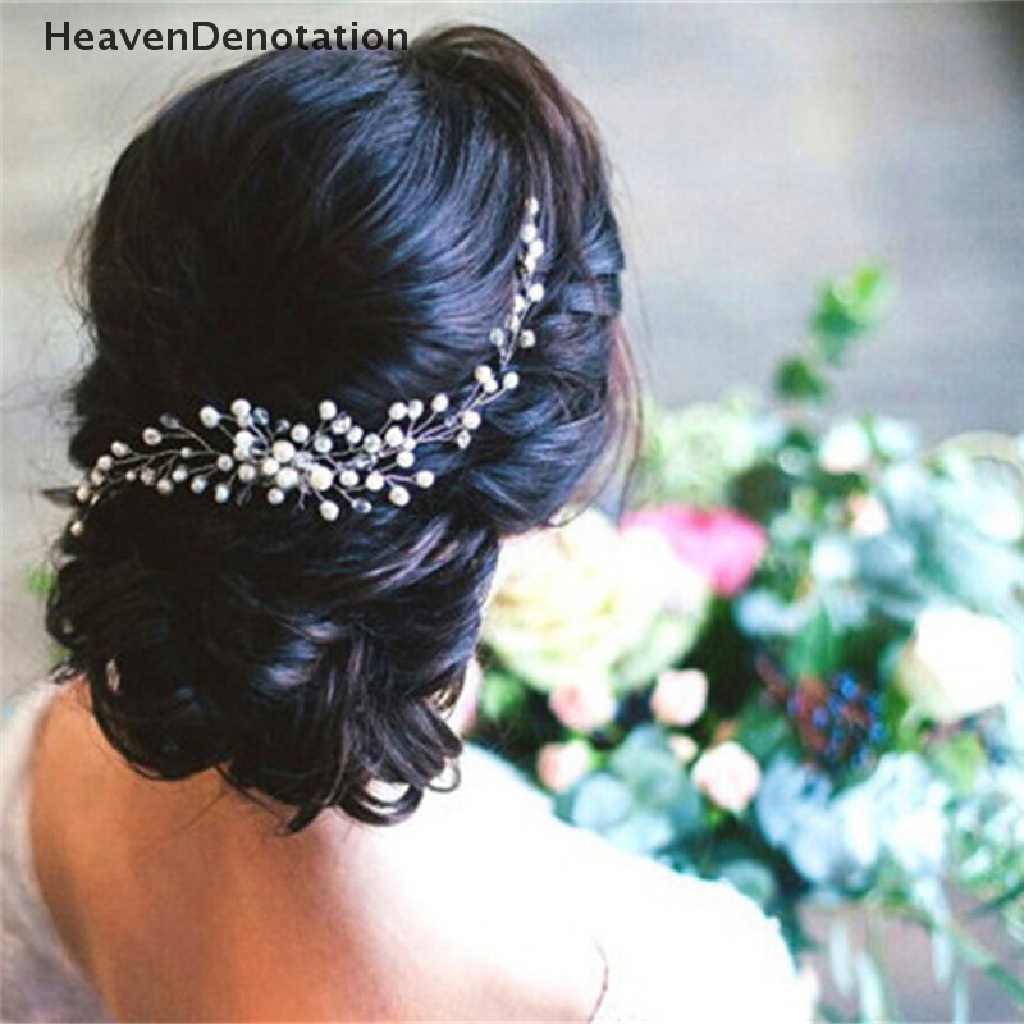 [HeavenDenotation] Bride Bridal Hair Comb Wedding Headwear Pearl Women Jewelry Hair Accessories