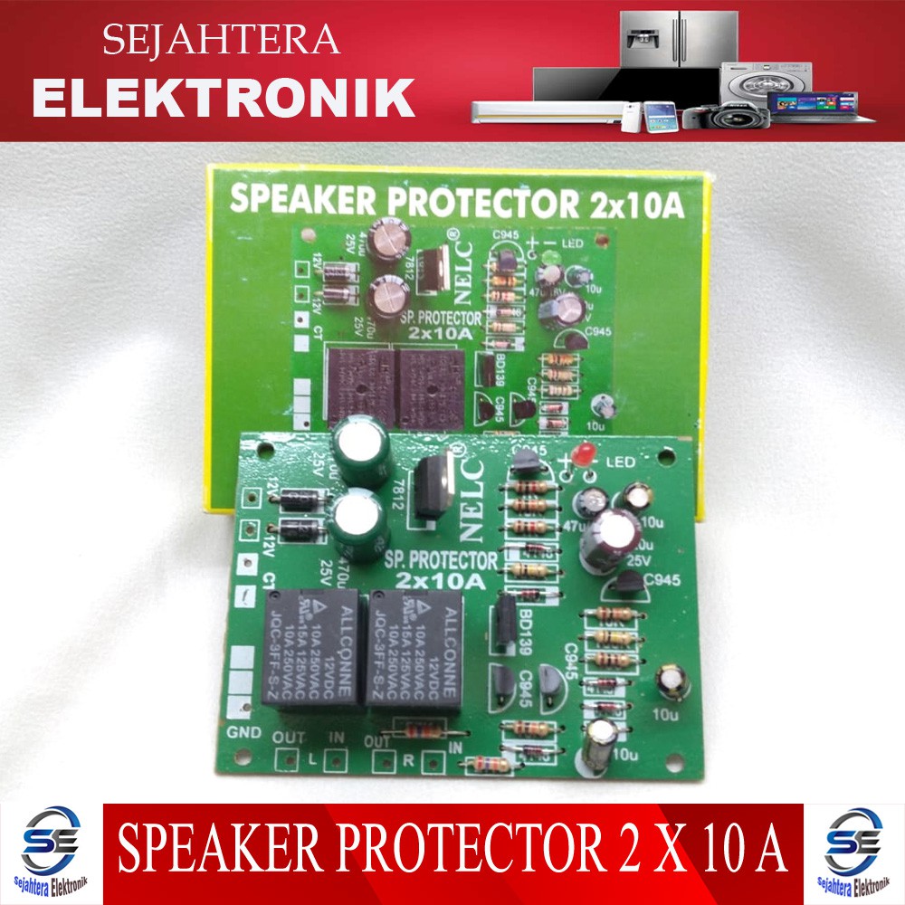 KIT PROTEKTOR SPEAKER 10A SPEAKER PROTECTOR POWER AUDIO AMPLIFIER 10 A AUDIO RELAY ASLI NELC N-056