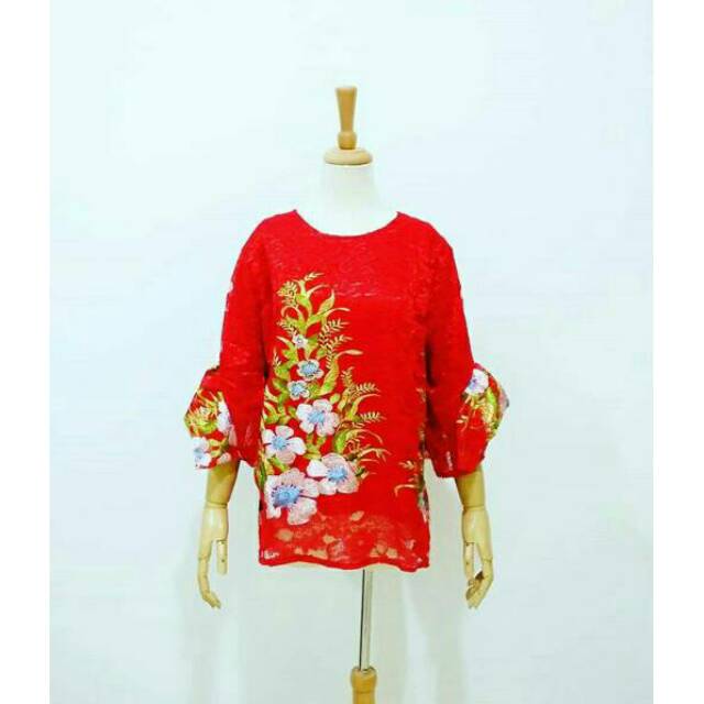  BAJU  KONDANGAN WANITA ATASAN  BROKAT  BRUKAT LACE BORDIR 