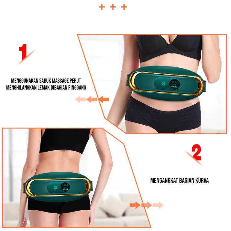 Ciji Belt Massage Sabuk Pengencang perut/Sabuk pembakar lemak