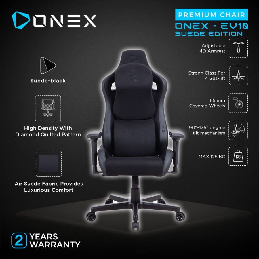 Kursi Gaming ONEX EV10 EVOLUTION SERIES KURSI GAMING CHAIR - BLACK