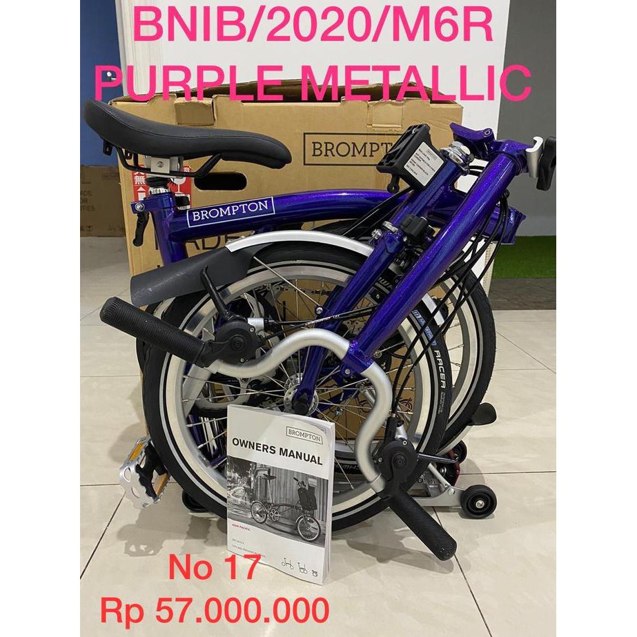 sepeda brompton original purple metalic | M6R | 2020