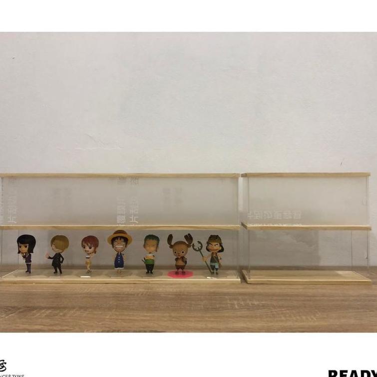 Rak WCF 2 tingkat akrilik kotak penyimpanan action figure /pajangan / acrylic / kotak sangjit S90K