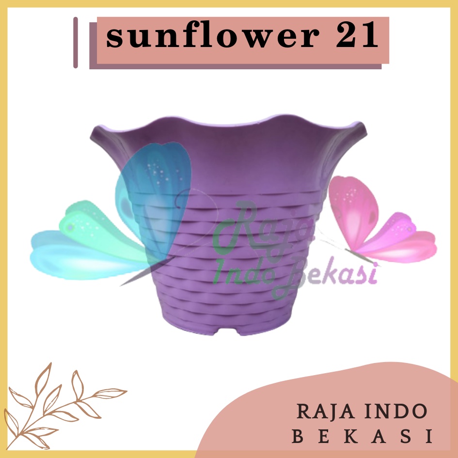 Pot Besar Sun Flower Mdn 21 Motif Bata Pot Bunga Sunflower Warna Warni Bkn Pot Tawon Pirus 21 24-Pot bunga SUN FLOWER MDN 21 Pot Warna Warni cantik murah bagus