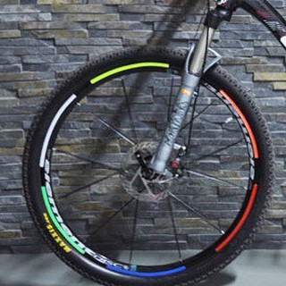 RGB Bicycle Wheel Reflective Sticker Ban / Stiker Roda Sepeda 8 Strip A-0001 DBF Grab Medan