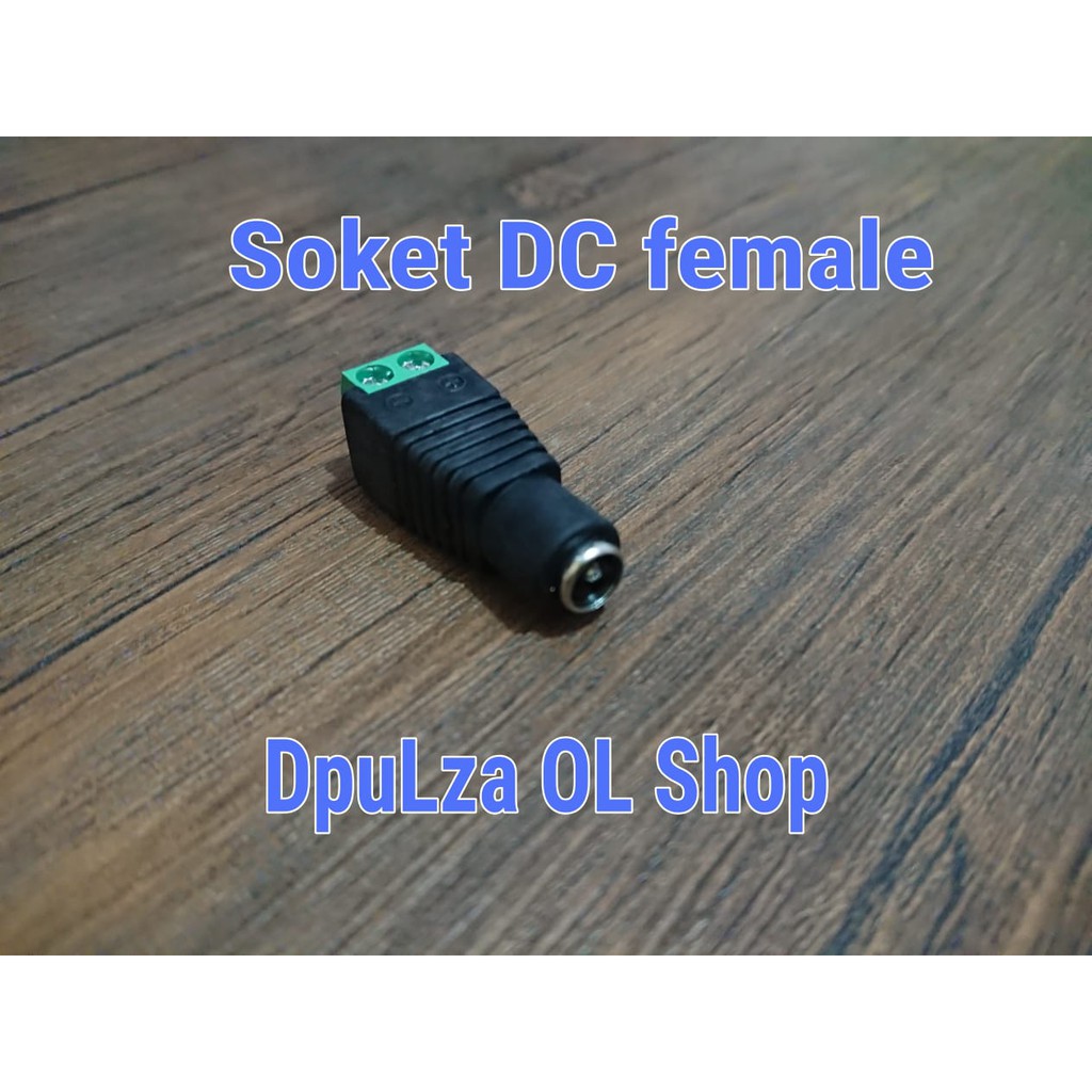konektor Soket jack DC FEMALE sambungan kabel pompa air dc 12v cctv lampu led