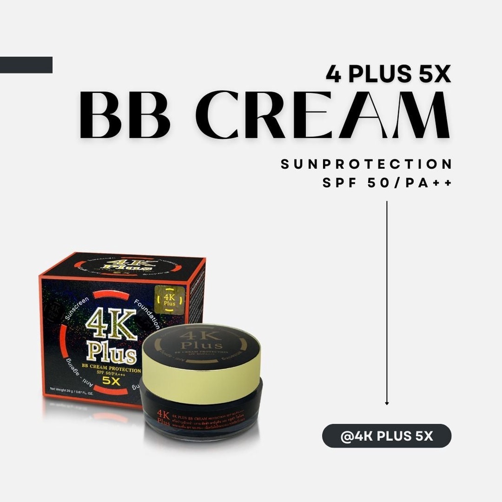 [PROMO]4K PLUS DAY CREAM BB CREAM | GOJI BERRY | BERRY PLUS | WHITENING NIGHT CREAM | ORIGINAL THAIL