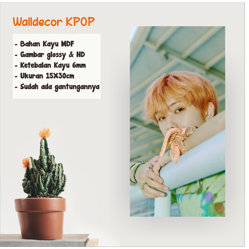 WALLDECOR NCT DREAM JISUNG HELLO FUTURE UKURAN 15X30 CM WALL DECOR POSTER KAYU HIASAN DINDING KPOP