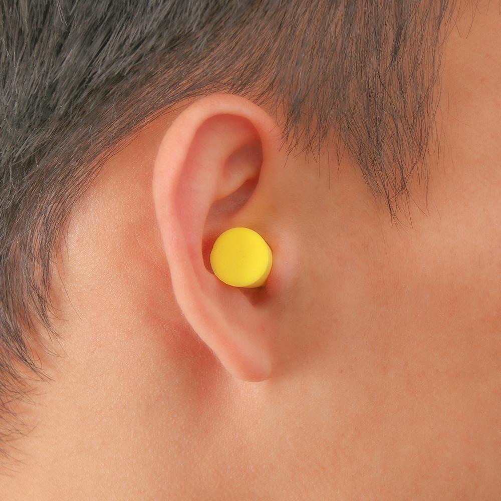 Top 1per5pasang Penyumbat Telinga Comfort Travel Rebound Bentuk Meruncing Anti-noise