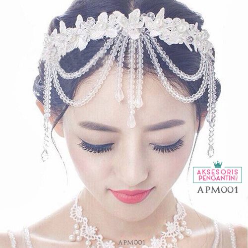 [READY STOCK] AKSESORIS WEDDING TIARA PENGANTIN HIASAN RAMBUT HEADPIECE APM001