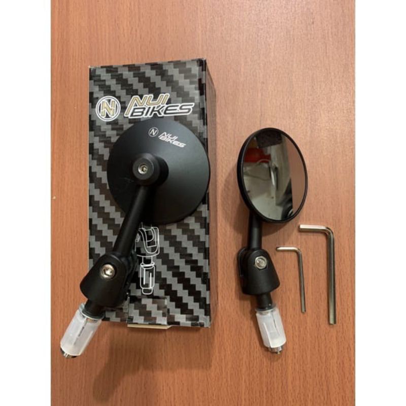 Spion Jalu Bulat Bar End Mirror Nui Bikes Universal