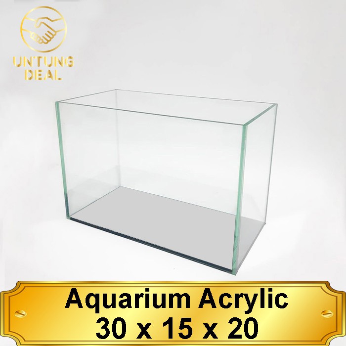 Aquarium Soliter ikan cupang Acrylic/Akrilik 3mm 30x15x20