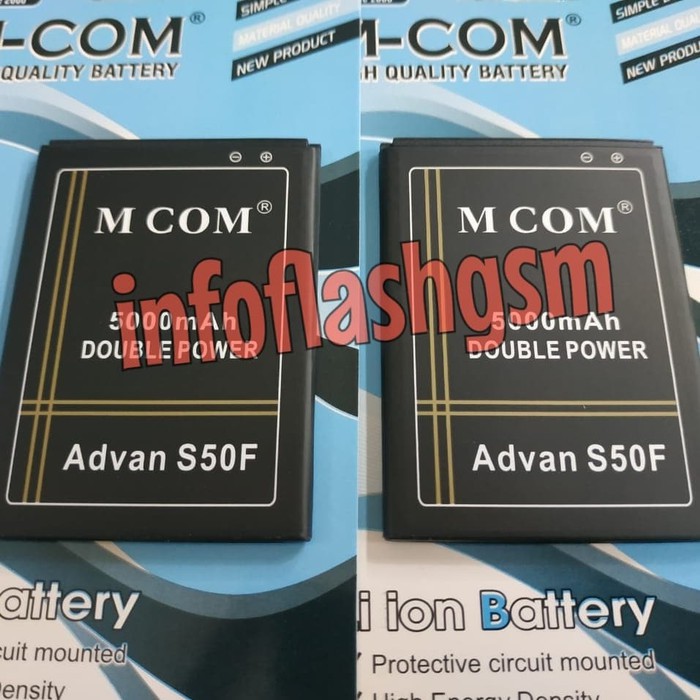 Battery Batre Baterai Double Power Mcom ADVAN S50F
