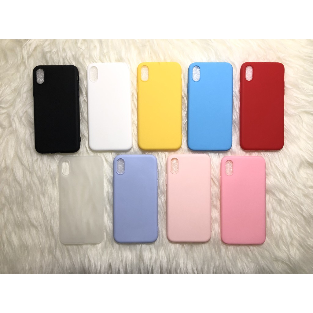 C107 Iphone XR / X XS / XS MAX Colourful Ultrathin Silicone Case / Matte Case
