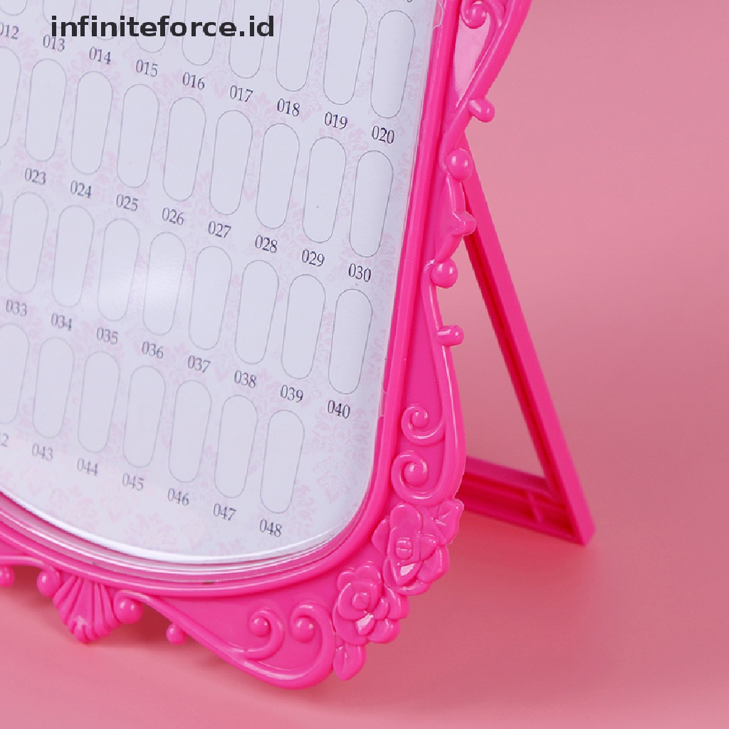 (Infiniteforce.Id) 48 Pcs Kuku Palsu Untuk Display / Latihan Nail Art