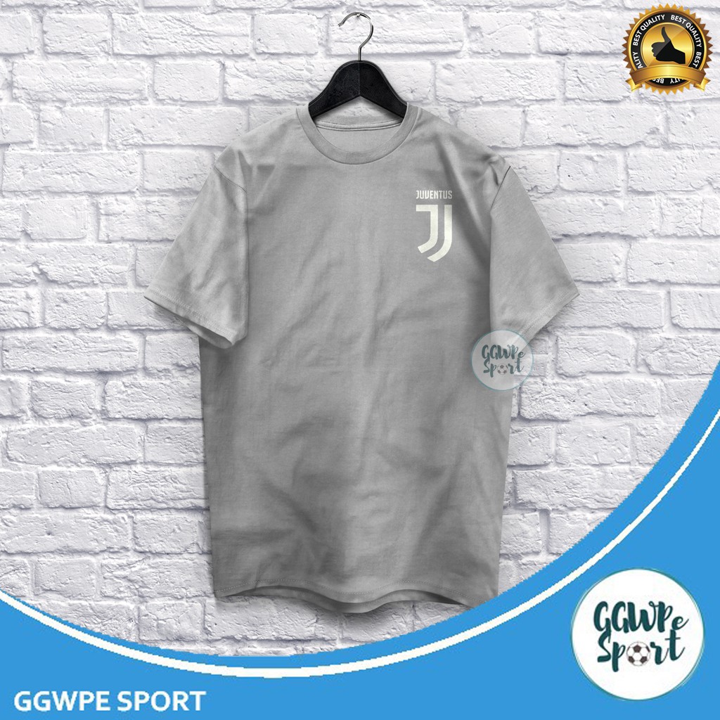 Kaos Distro Premium Juventus Logo Kecil Baju Distro Bola Cowok Katun Combed 30S Kualitas Terbaik