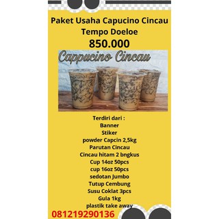 Paket Usaha Peralatan Dan Bahan Baku Cappucino Cincau Capcin Shopee Indonesia