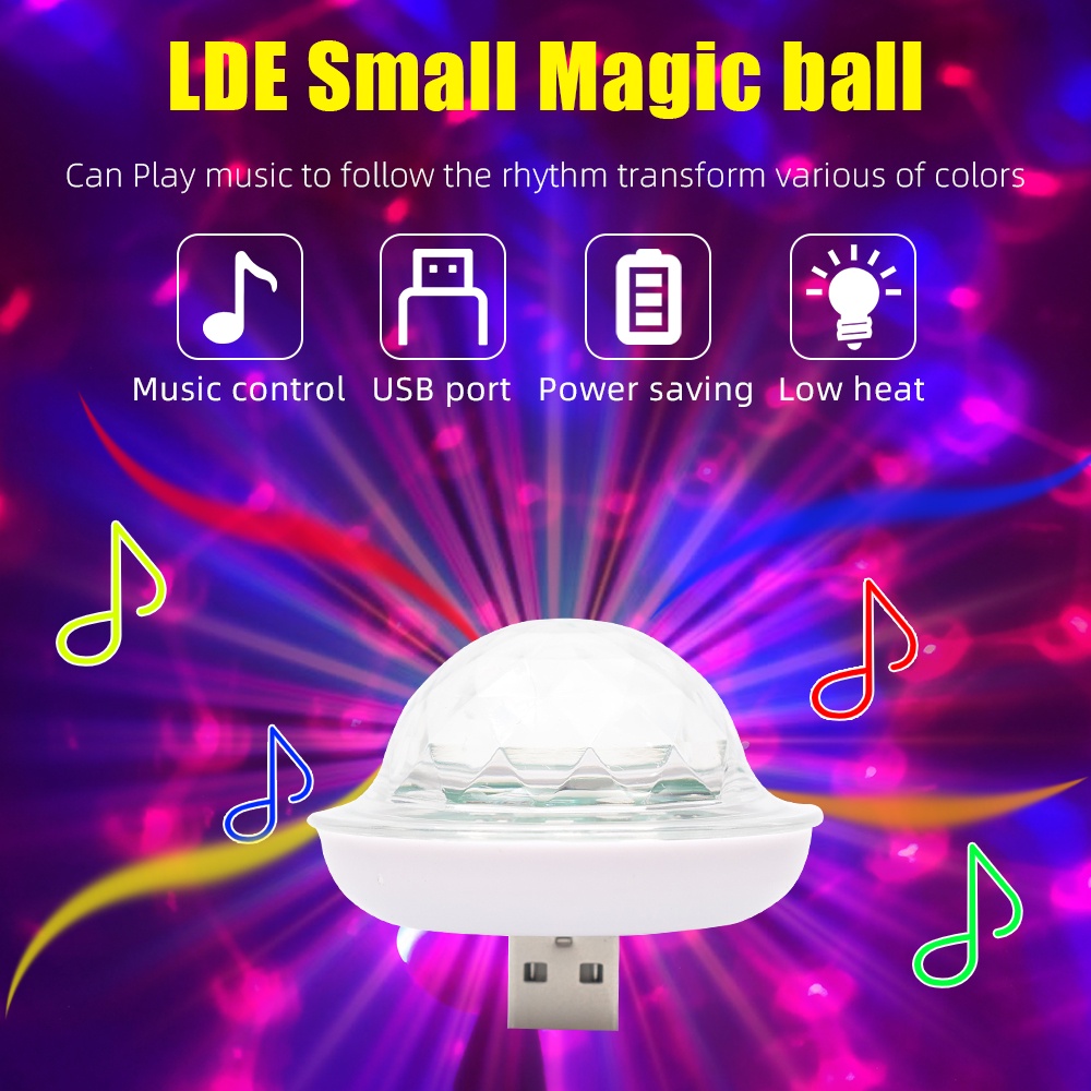 Lampu Atmosfir Usb Warna-Warni Ukuran 4x5cm Untuk Pesta Dansa / Bar / Ktv / Karaoke / Pernikahan / Natal