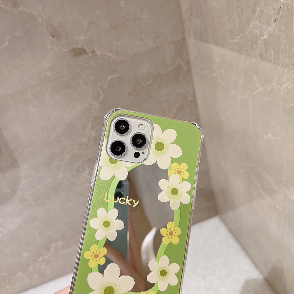 Casing tpu iPhone 13 13pro 13prm 11 7Plus 8Plus Xr XS 13 12pro Max Shockproof Aksen Cermin