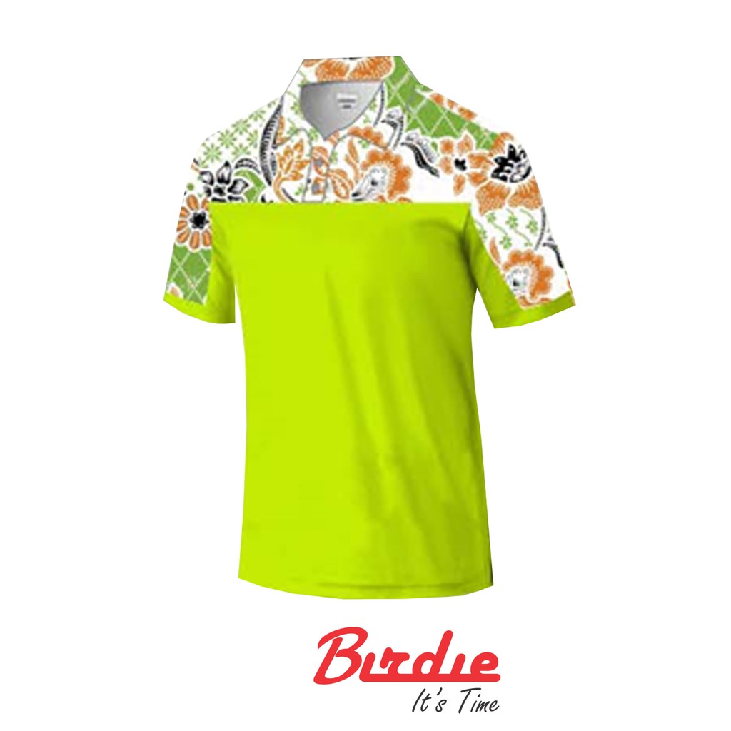 BAJU POLO SHIRT BIRDIE MOTIF BATIK