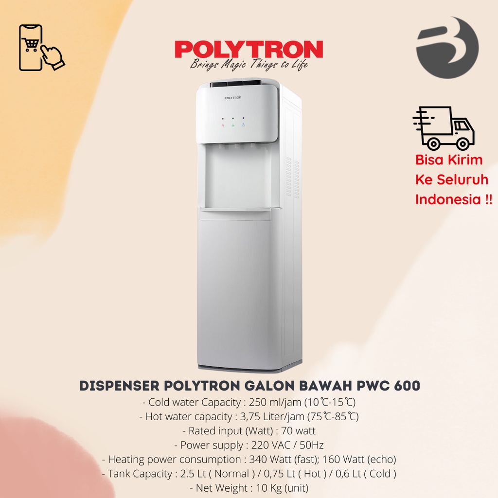 DISPENSER POLYTRON GALON BAWAH PWC 600