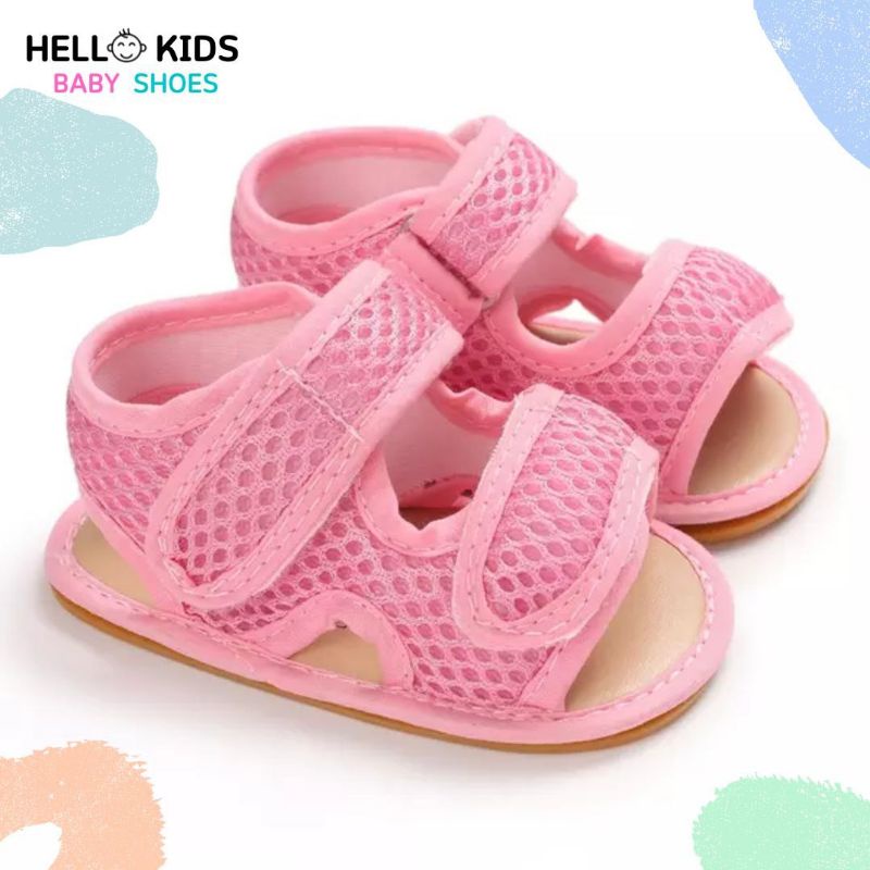 Sandal Bayi Laki Laki Perempuan Umur 0 6 12 14 Sendal Bayi Laki Laki Perempuan 1 Tahun Sepatu Sendal Bayi Laki Laki Perempuan Pink HK006