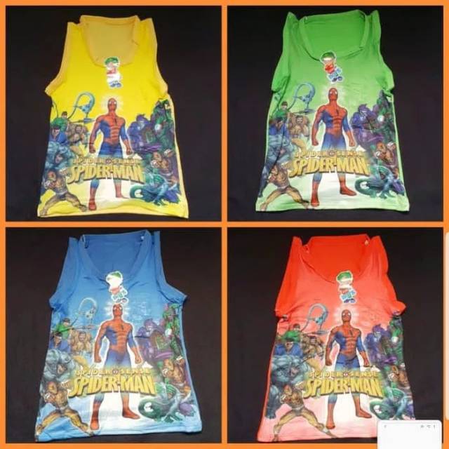 TERMURAH singlet anak laki-laki / kaos dalam anak / kaos kuntung anak karakter Best Quality