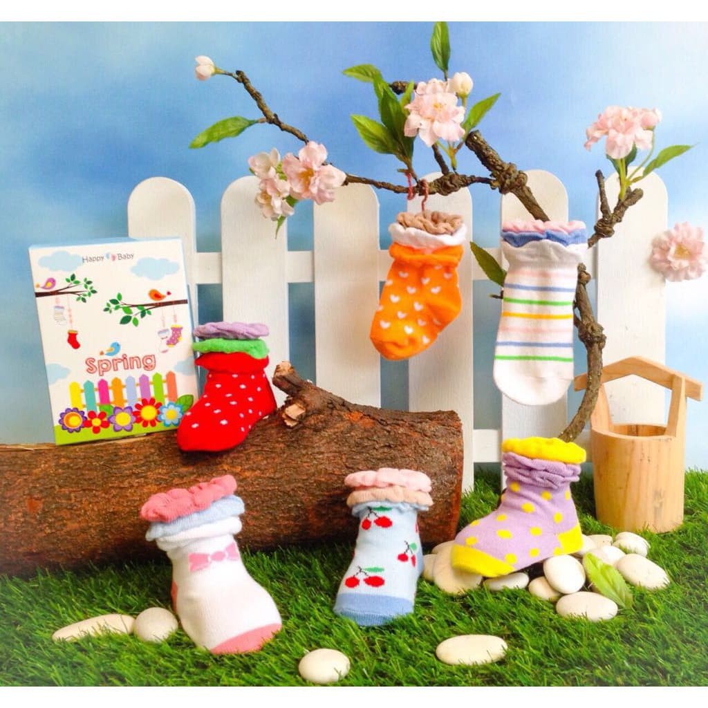 Happy Baby Socks 6-12 Month ( Kaos Kaki Bayi)