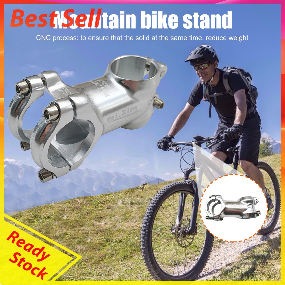 Aluminum Alloy MTB Road Bike Stem Ultralight Bicycle Handlebar Stem Silver