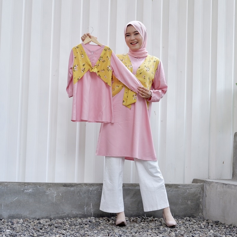 TUNIK COUPLE IBU DAN ANAK BAJU COUPLE IBU DAN ANAK FREYA TUNIK [Harga Terpisah]