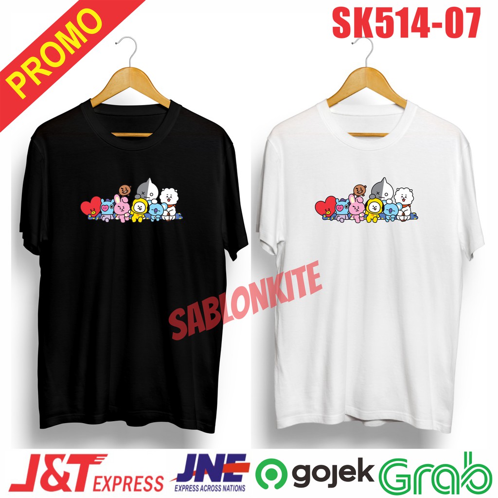 MURAH!!! KAOS KPOP SK514 COMBED 30S UNISEX CEWE COWO