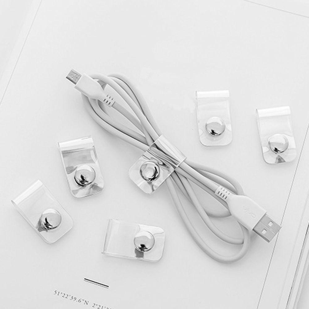 Rebuy Cable Winder Transparan ABS Earphone Handphone Organizer