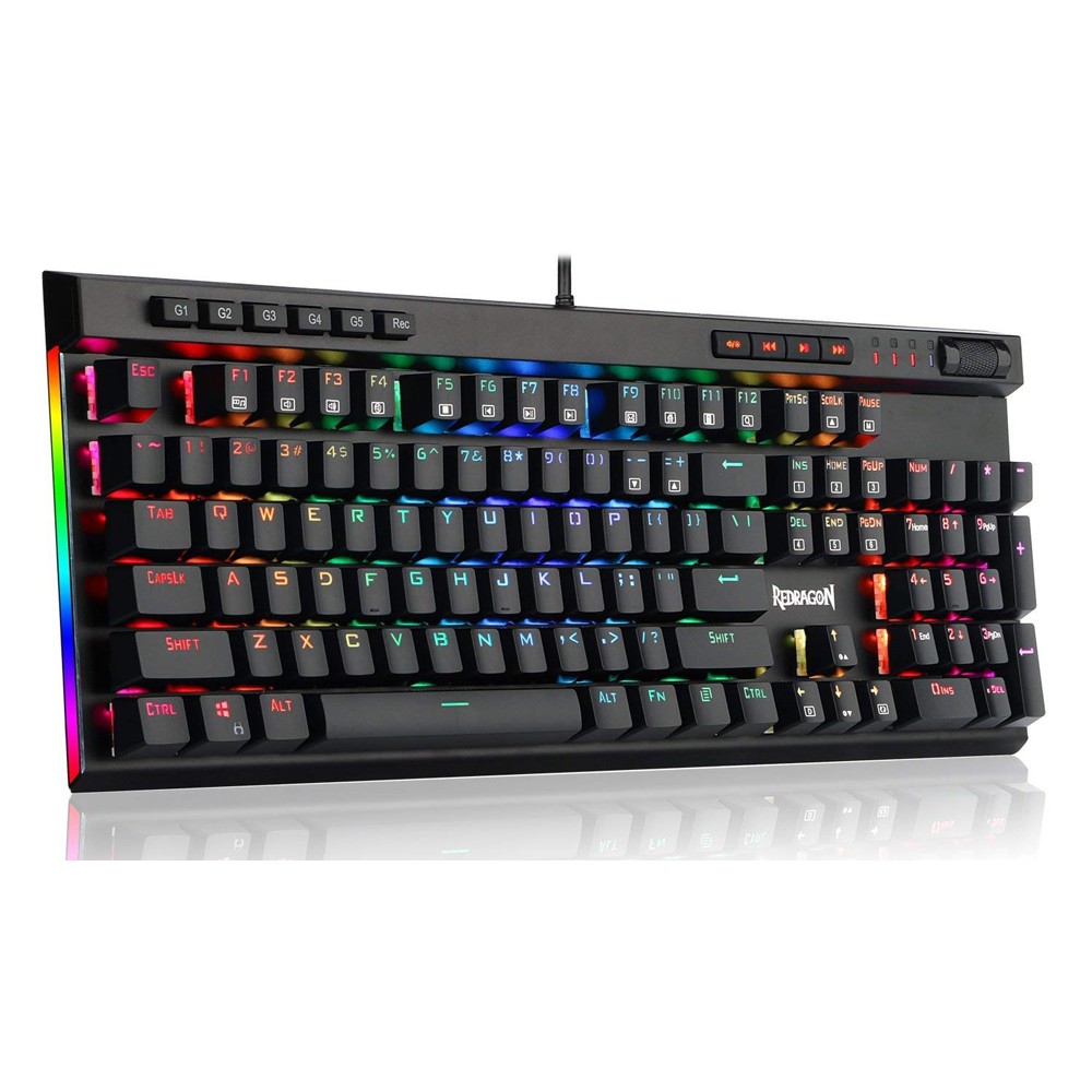 Keyboard Gaming Mechanical Redragon Fullsize RGB Macro Vata K580RGB