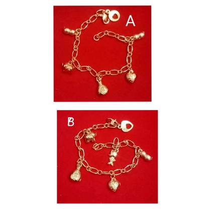 RAL311. Gelang tangan xuping wanita dewasa lapis emas ukuran 18 cm