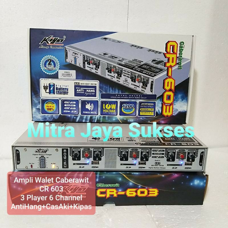 Paket Ampli Walet Caberawit CR 603 + Timer Kiya On Off Suara Panggil