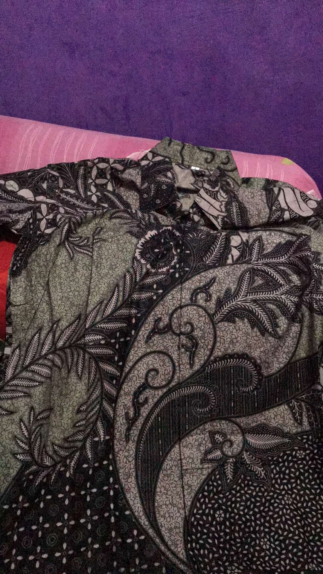 Batik Pria Size M L Xl Xxl  Bswart Batik Hrb026 Kenongo Hem Panjang Padi