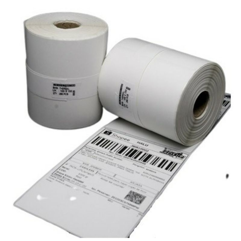 Label Thermal 100x150 Isi 250pcs / Kertas Thermal Roll Isi 250pcs