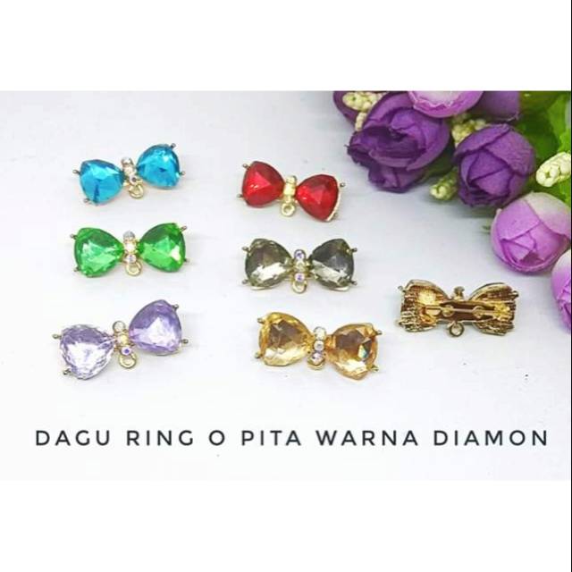 

Dagu ring O pita diamon (6 pcs mix)