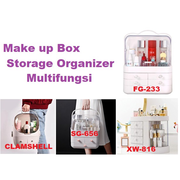 Make Up Box Multifungsi Storage Box Organizer Waterproof Tempat Kosmetik