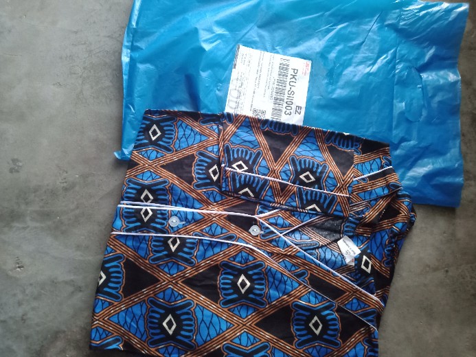 Couple Batik Prada Emas Bagan Api Size M, L, Xl, Xxl