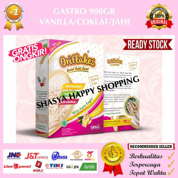 

Kualitas Terbaik - Oriflakes Sereal Umbi Garut Gastro 900Ml Meredakan Asam Lambung Maag - Vanila