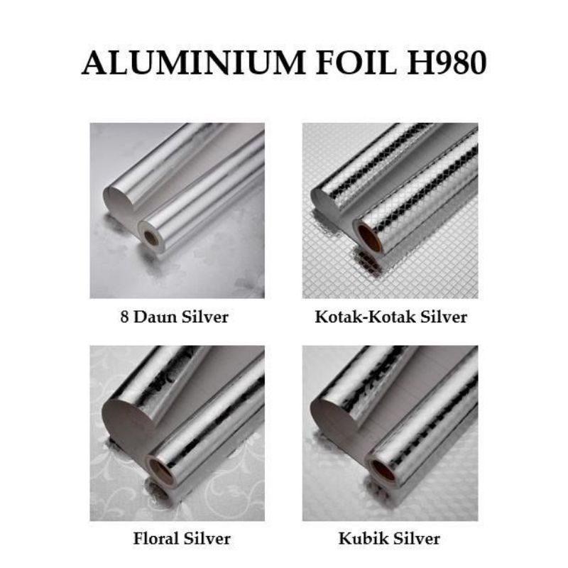 BATAM GROSIR (CD.AR) H980 (300x60CM) Wallpaper Aluminium Foil Anti Minyak / Stiker Dapur / Stiker Wa