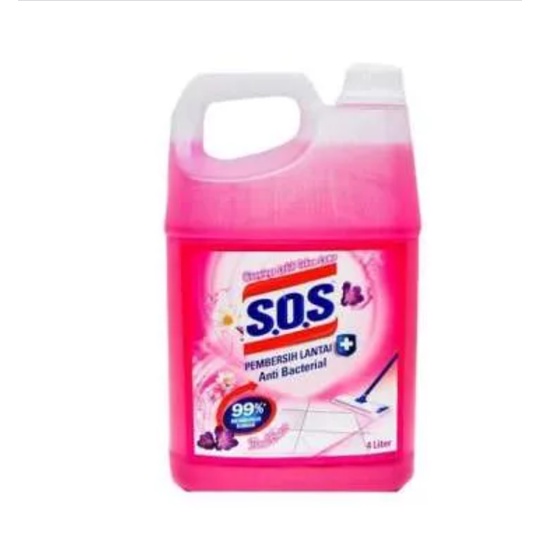 SOS Floor Cleaner / Pembersih Lantai - Galon / Jerigen 4000ml / 4 LT