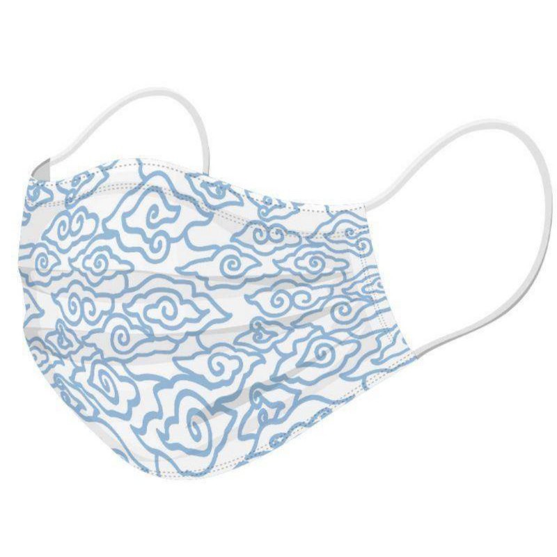 Masker Softies Daily Surgical Medis 30 mask polos motif hijab headloop anak batik parang japanese