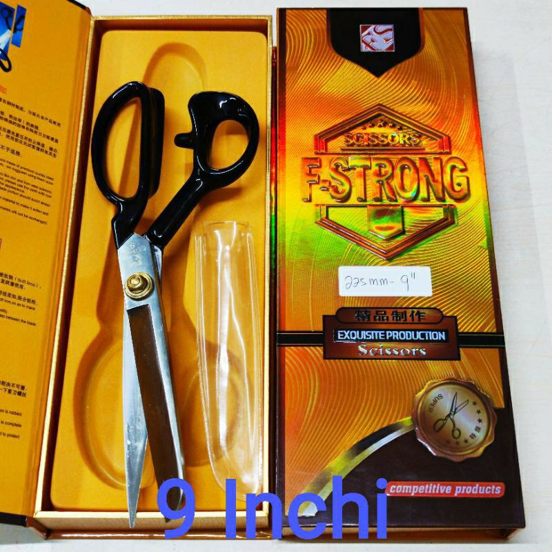 

Gunting Kain F-Strong Kualitas Jepang Pegangan Lapisan Karet