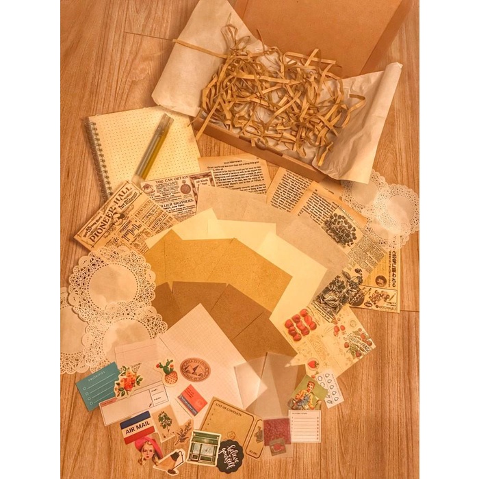 

Jurnalku Journal Kit Aesthetic Vintage Set - Stickloo